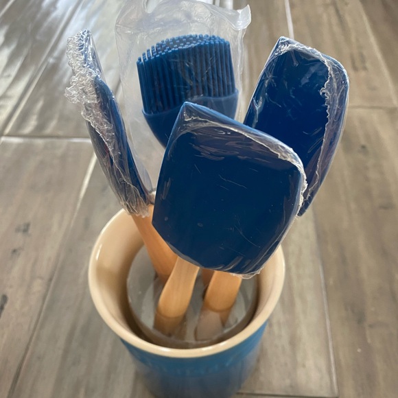 NWT Le Creuset Azure 5 Piece Utensil Set - Picture 3 of 5